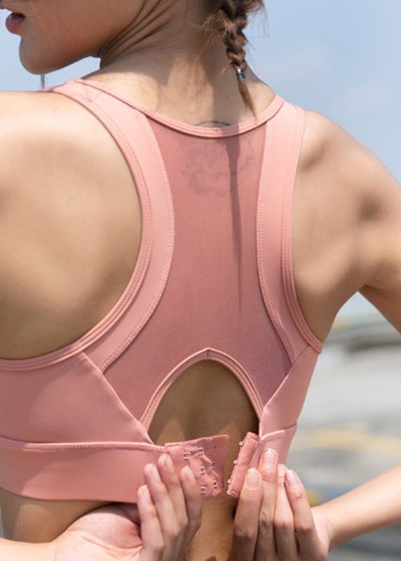 Flaunt Your Figure in This Sexy Mesh Yoga Bra - Perfect for Yoga, Pilates, and Other Workouts!
