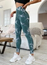 Flaunt Your Flow in Ashtanga Symmetry Tie Dye Yoga Leggings - Perfect for Your Practice!