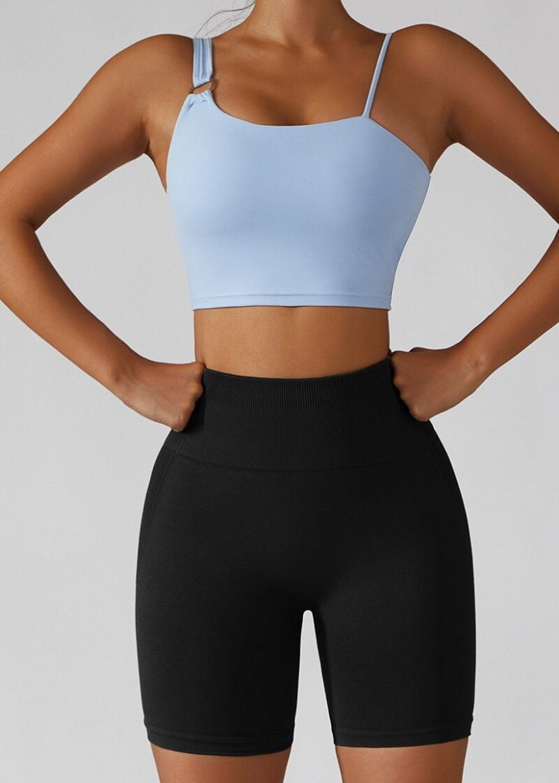 High-Waisted Yoga Shorts with Flattering Booty Accent for a Sexy, Elegant Look