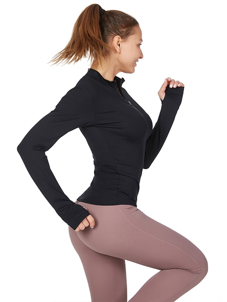 Performance Enhancing Vinyasa Voyage Long Sleeve Top with Thumb Holes - Perfect for Yoga, Running, and Gym Workouts!