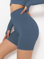 Sensuous Flow High-Rise Push-Up Scrunch Booty Yoga Shorts - Flaunt Your Curves!