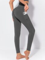 Sizzling Harmony Scrunch Plus Pocket Athletic Leggings - Perfect for Yoga, Running, Gym Workouts & More!