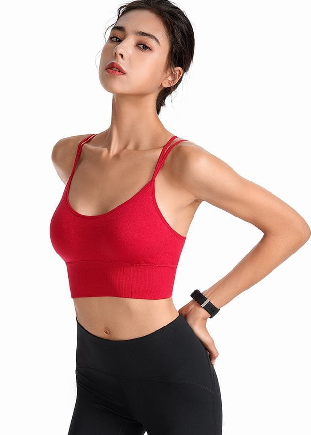 Stay Cool in this Lightweight CrissCross Yoga Tank Top - Perfect for Working Out or Relaxing!