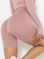 These Sexy Flow High-Waisted Push-Up Scrunch Butt Yoga Shorts are sure to turn heads! Get the perfect fit with our figure-flattering design, designed to hug your curves and make you look and feel your best