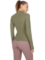 Vinyasa Voyage Womens Long Sleeve Performance Top with Thumbholes - Perfect for Yoga, Pilates, and Gym Workouts