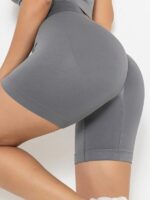 Womens High Waisted Push Up Booty Enhancing Yoga Shorts - Sexy Flow Scrunch Butt Leggings
