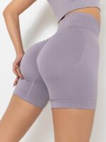 Womens Stylish High Waisted Push Up Yoga Shorts with Scrunch Booty Enhancing Design - Flattering & Sexy!