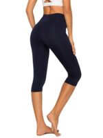 Ashtanga Movement Womens High-Waisted Yoga Capris with Pockets - Perfect for All Your Flowy Moves!