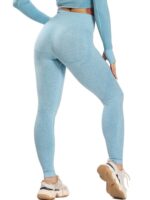 Bend and Stretch with Comfort and Style - High Elastic Waist Yoga Leggings for Ultimate Balance