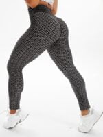 Dynamic Motion Honeycomb-Textured Yoga Leggings - Stretchy and Comfortable!
