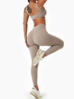 Elevate Your Yoga Routine with Mindful Elegance: High-Waisted Yoga Set for the Ultimate Comfort and Style