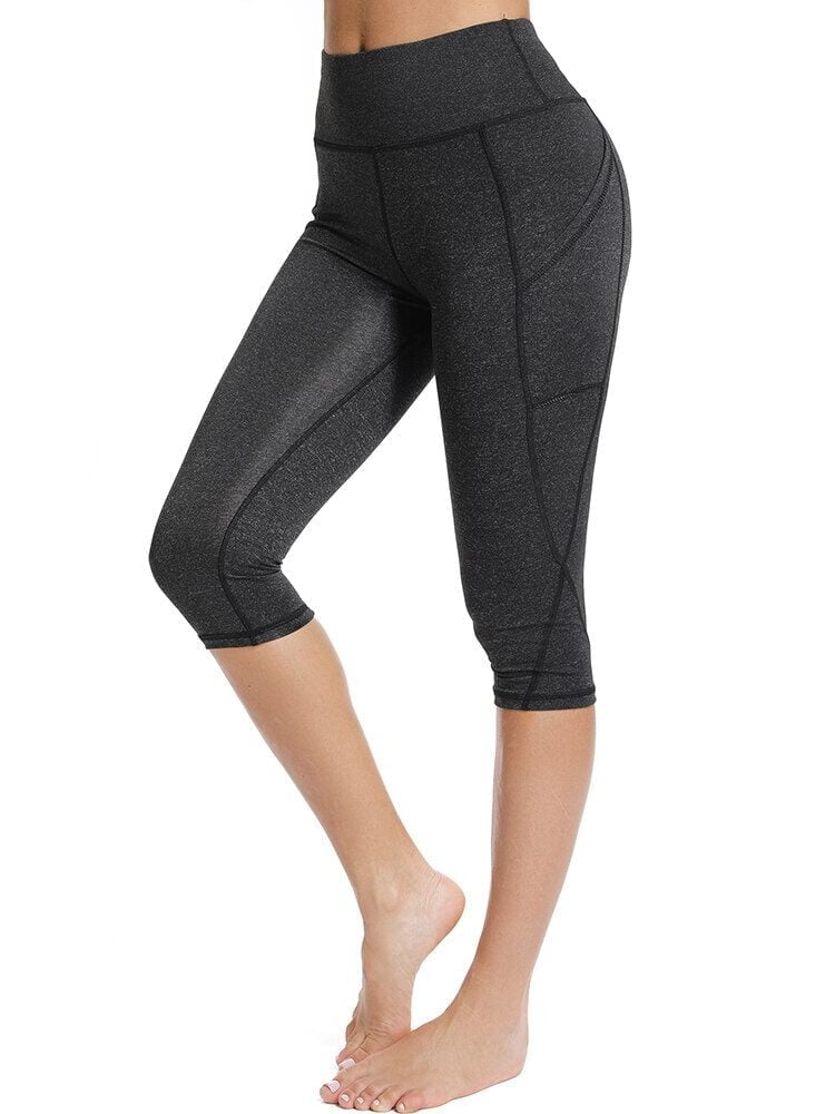 Experience Comfort and Style with Ashtanga Movements High-Waisted Pocketed Yoga Capris - Perfect for Yoga, Pilates, and Everyday Wear!