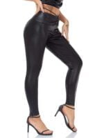 Fashionable, Slim-Fit, High-Waisted, PU Leather Pants for Women - Sexy Flex