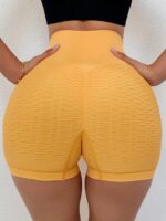 Hot & Stylish Symmetrical High Waist Shaping Workout Yoga Shorts for Women - Feel Sexy & Confident!