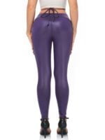 Look & Feel Sexy in These Flexible High-Waisted PU Leather Pants!