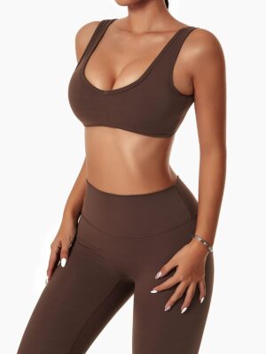 Luxurious Mindful Elegance High Waist Yoga Outfit - Feel Confident and Comfortable in Style!