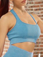Move with Comfort and Confidence: Caliber Screw Thread Yoga Sports Bra for the Active Woman
