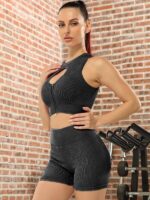 Movement Mobility - High Performance Yoga Shorts & Crop Top Set for Maximum Flexibility and Comfort