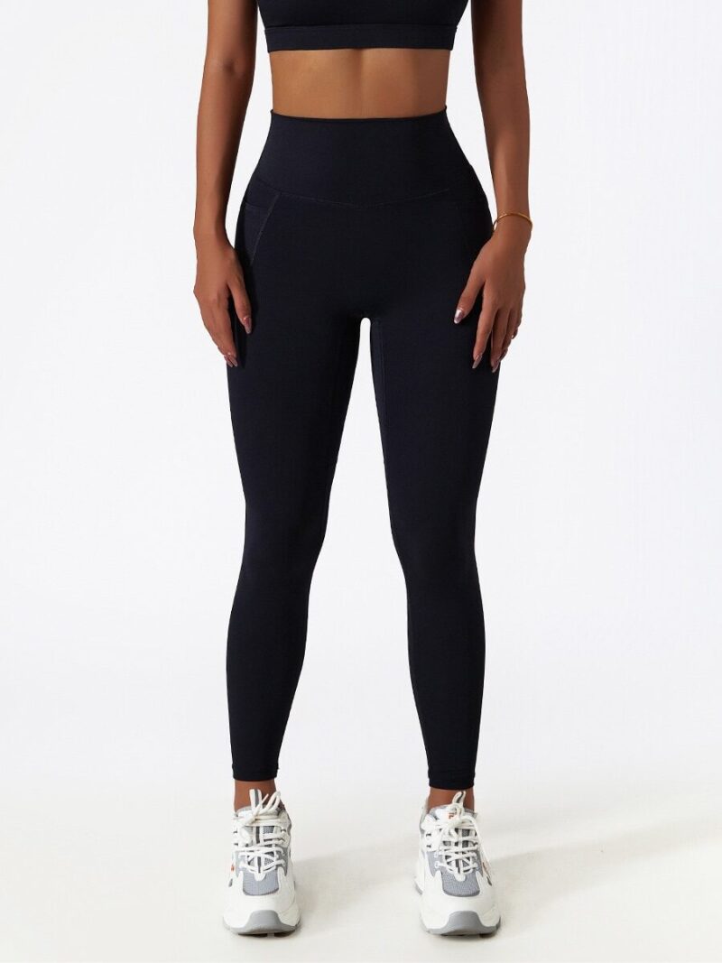 Power Up Your Flow High Waist Yoga Leggings with Pockets - Move with Comfort & Style!