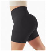 Vinyasa Flex Elastic-Waist Scrunch Bum Yoga Shorts - Move Freely in Comfort!