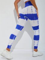 Sensational Symmetrical Tie-Dye Explosion Yoga Pants - Blast into Fitness!