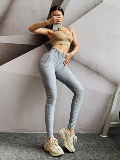 Sensual Mobility High Rise Scrunch Booty Yoga Leggings - Sexy & Stylish Workout Tights for Women