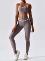 Sensual Spirit Elegance - Flaunt Your Shape with High Waist Yoga Leggings Set