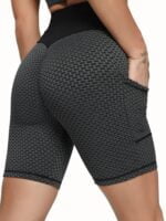 Sexy Honeycomb Core Collection Vital - High Waisted Yoga Booty Shorts for Women