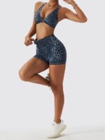 Sexy Leopard Print Flow Yoga Leggings Set - Perfect for Hot Yoga & Beyond!