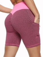 Sizzling Honeycomb Core Collection Vital - High Waist Yoga Shorts - Perfect for Hot Yoga and Beyond!