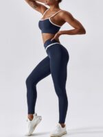 Spirit Elegance Womens High-Waisted Yoga Leggings Set - Comfort and Style for Every Workout!