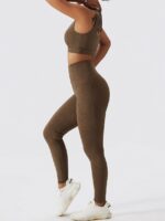 Stylish One Shoulder Harmony Yoga Outfit - Flaunt Your Sexy Side with This Flattering Yoga Set!