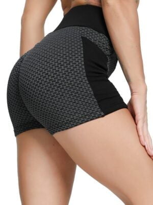 Vitalize Your Workouts: Honeycomb Core Collection High Waist Yoga Shorts