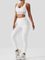 Womens Mesh Harmony Performance Yoga Outfit - Trendy & Sexy Activewear for the Gym