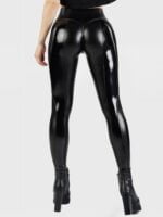 Womens Trendy Breathable Anti-Shrink PU Leather Sexy Harmony Pants