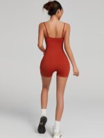 Be Bold & Make a Statement: Padded Adjustable Strap Short-Cut Jumpsuit - For Elegant Moves!
