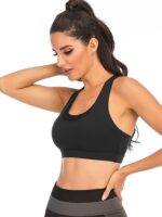 Discover Comfort & Confidence with the Mindful Voyage Hollowed Out Full Support Sports Bra - Ultimate Support & Style for Your Active Lifestyle!