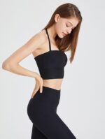 Essentia Balance Halter Neck Thin-Strapped Yoga Bra - Sexy Support for Your Workouts!