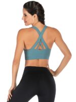 Experience Comfort and Freedom with this Sexy Backless Yoga Bra - Mindful Substance for an Unparalleled Yoga Experience