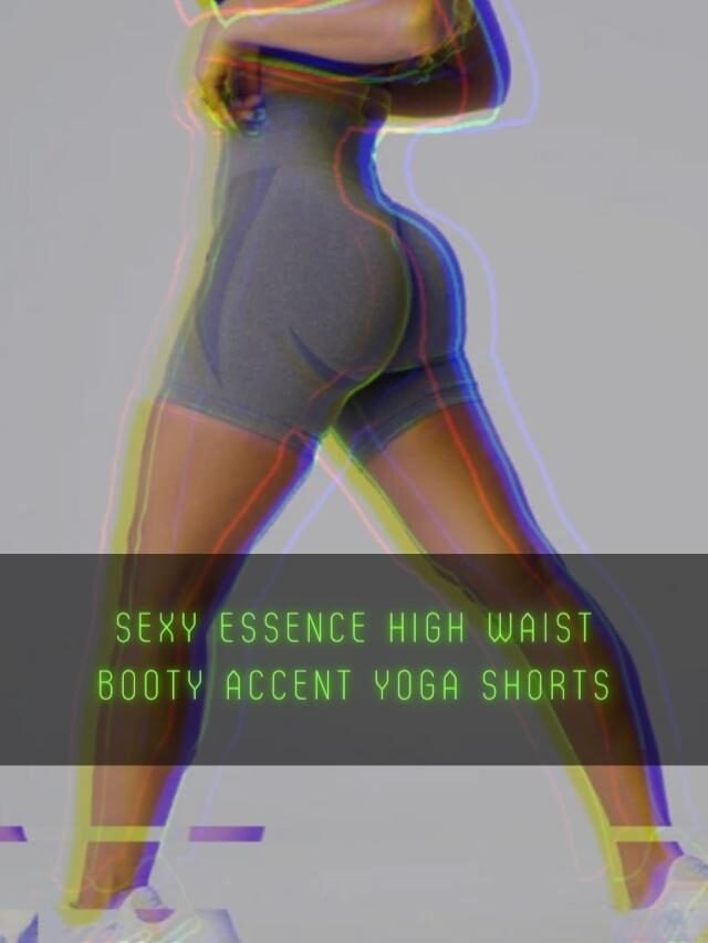 Sexy Essence High Waist Booty Accent Yoga Shorts