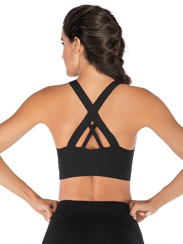 Indulge in Comfort & Ease with this Sexy Backless Yoga Bra - Mindful Substance for Unrestricted Movement & Freedom