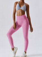 Seductive Ribbed High-Waisted Scrunch Booty Yoga Pants - Show Off Your Curves!