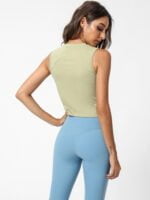 Sexy Spirit Elegance Adjustable Drawstring Yoga Fitness Vest - For a Flattering Fit and Maximum Comfort