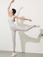 Sexy Stretchy Compressive Mesh Jumpsuit for Maximum Mobility - Perfect for Dancing, Yoga, or Lounging!