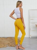 Shape Your Booty with Snug Ultra-Stretchy Scrunch Bum Yoga Leggings - Get a Sexy Curvy Look!