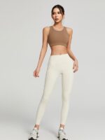 Shockproof Anti-Friction Abstract Cut Fitness Crop Top - Symmetry Core
