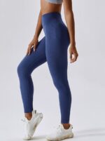 Super Sexy Ribbed High Waisted Scrunch Booty Yoga Leggings - Get Your Booty Ready for the Gym!