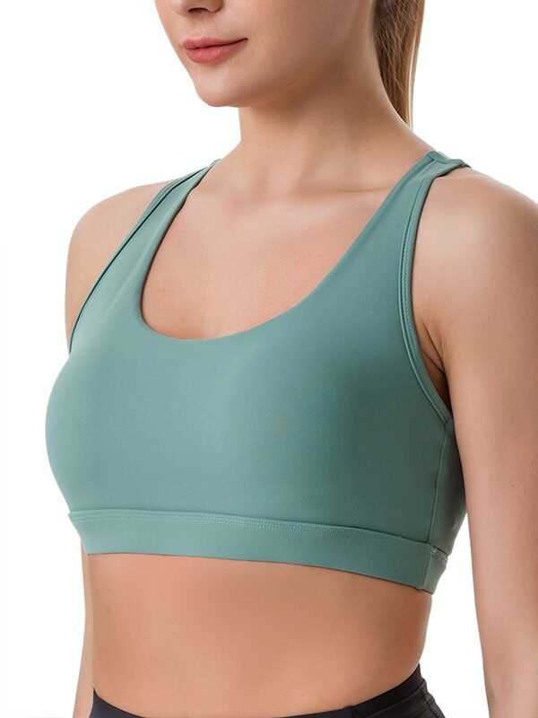 Essentia Caliber: Feel Comfortable & Supported with Our Padded Racerback Sports Bra!