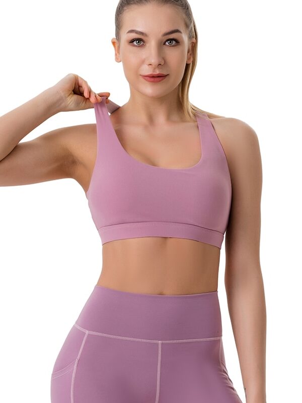 Essentia Caliber Sports Bra: Padded, Supportive, and Stylish Racerback Design - Perfect for Active Women!