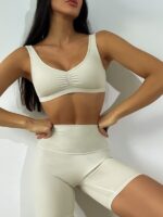 Essentia Movement: Scrunch Top Sports Bra with Maximum Support - Get Ready to Power Through Your Workouts!